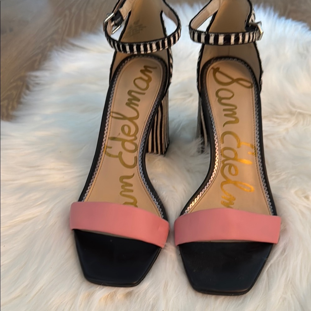 Sam Edelman Pink and Black Heels